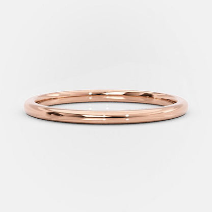 Simple Wedding Band For Women In Sterling Silver