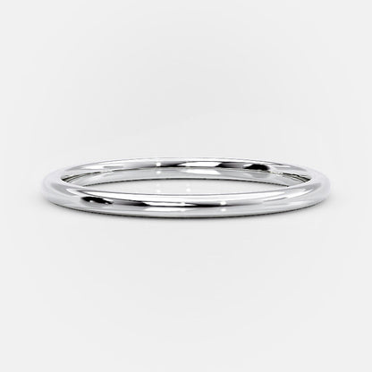 Simple Wedding Band For Women In Sterling Silver