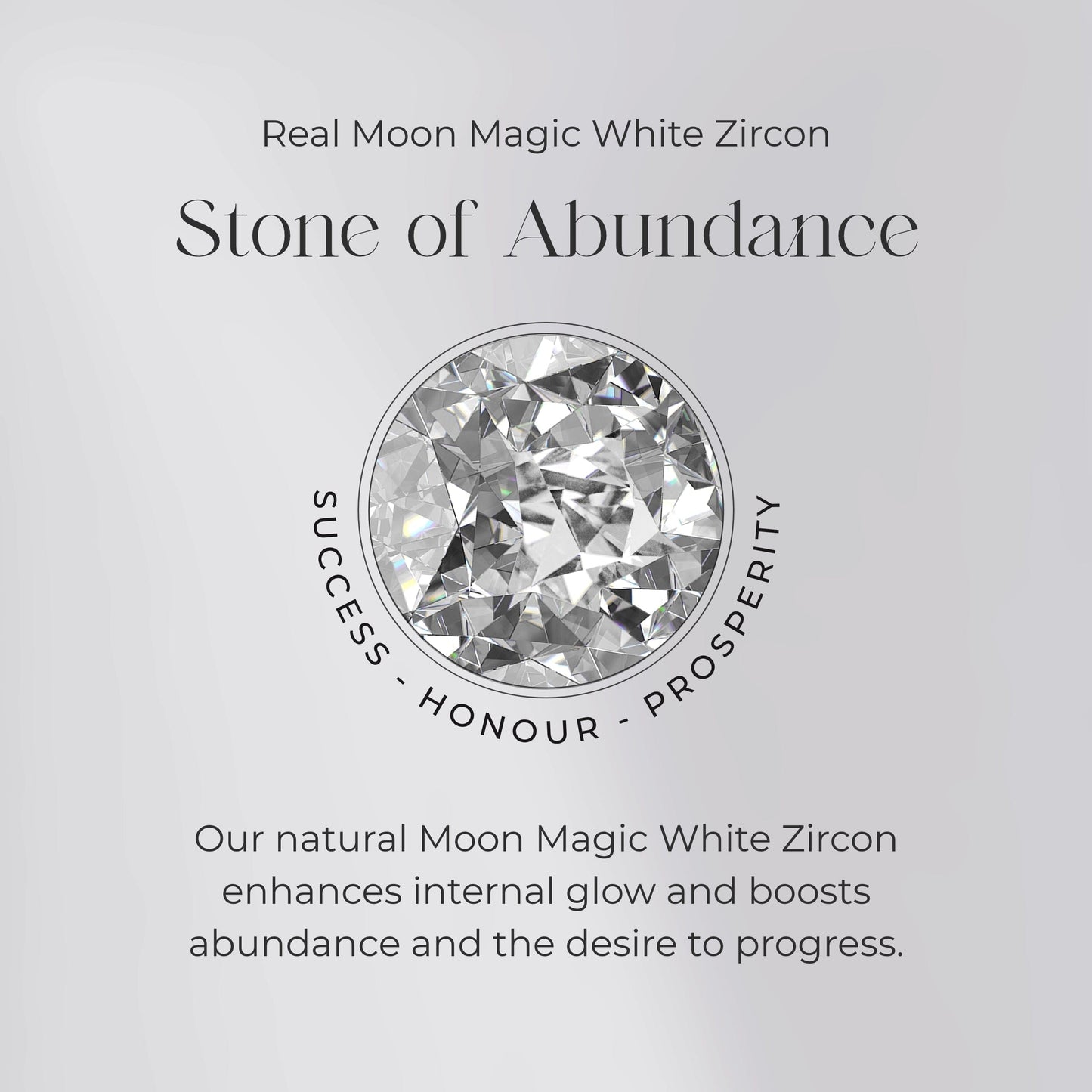 Moonstone White Zircon Necklace - Luxe Moon