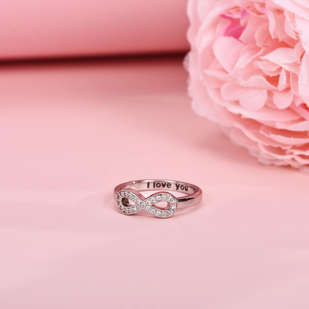 Sterling Silver Infinity Personalized Custom Engraved Ring-silviax