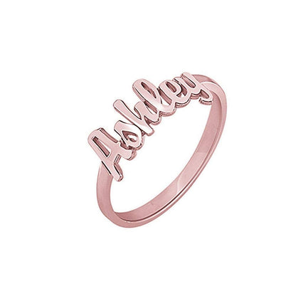 925 Sterling Silver Personalized ring with name For Girls-silviax