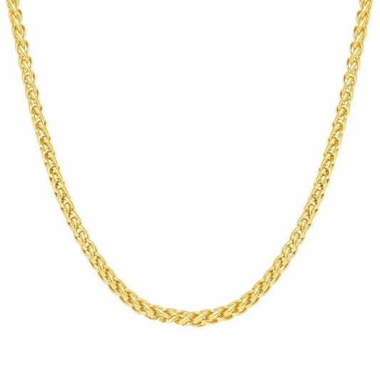 3mm/5mm Franco Chain Gold Plated Necklace-silviax