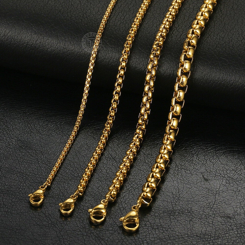 2-5mm Box Link Chain Gold Plated Bracelet-silviax