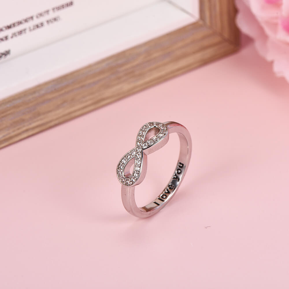 Sterling Silver Infinity Personalized Custom Engraved Ring-silviax