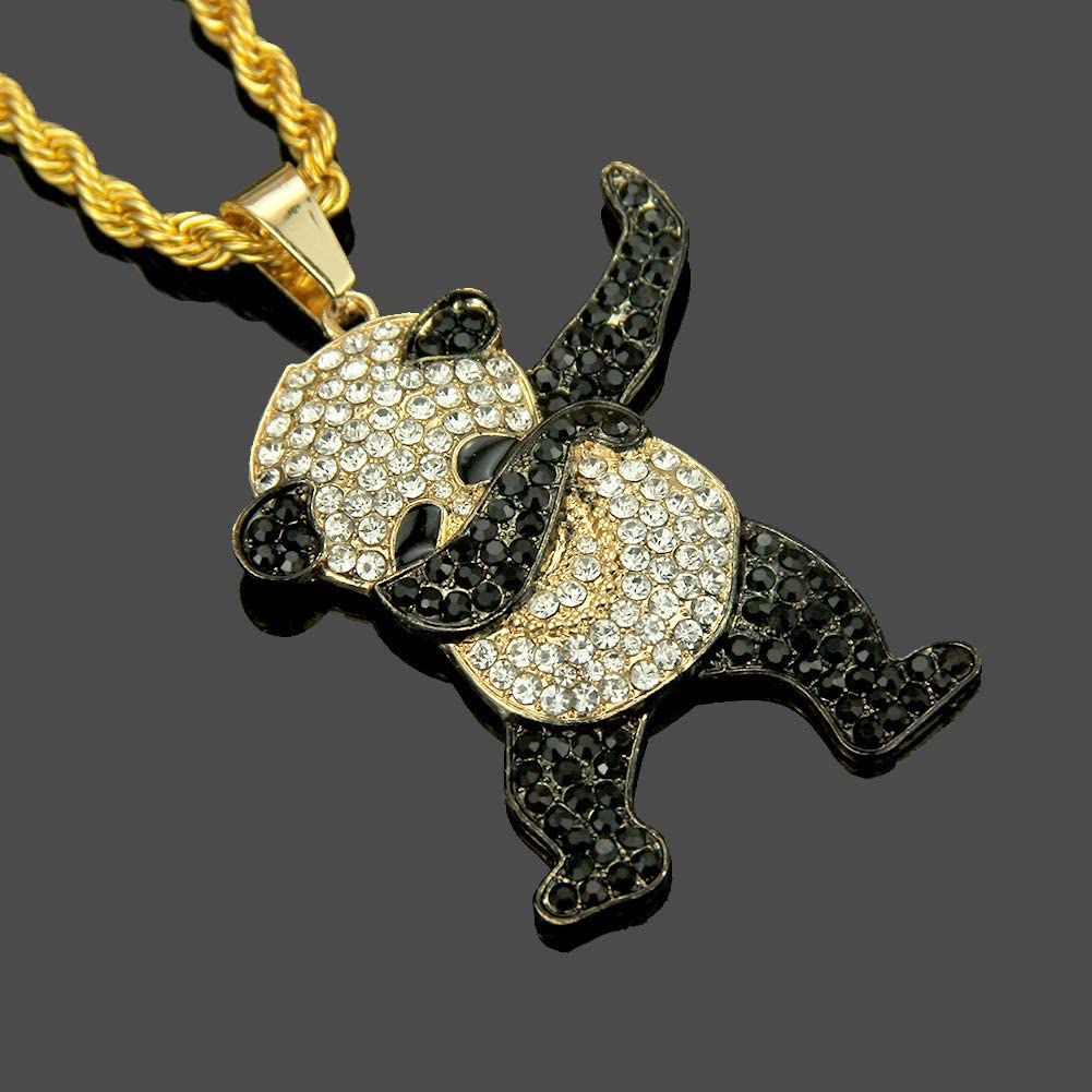 Panda Pendant  Hip Hop Necklace