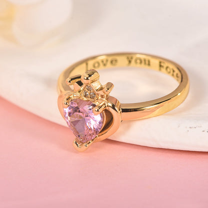 Gold Plated Personalized Custom Name Ring Anniversary Ring-silviax