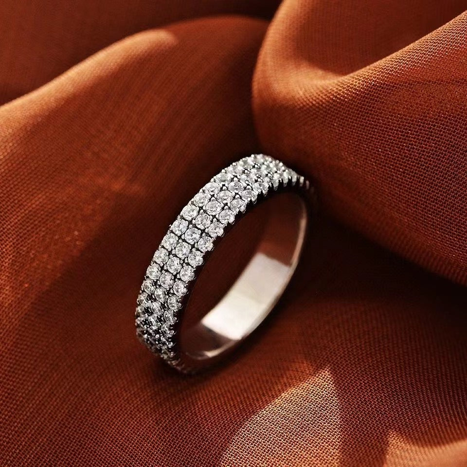 Luxury Pave Eternity Wedding Band For Women-Maxinejewelry