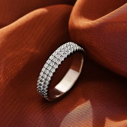 Luxury Pave Eternity Wedding Band For Women-Maxinejewelry